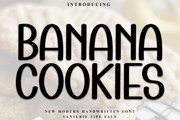 Banana Cookies: A Festive Display Font for Holiday Campaigns