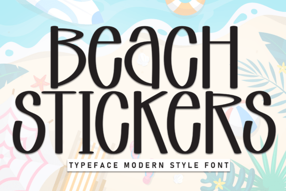 Beach Stickers: A Warm Display Font for Editorial Design