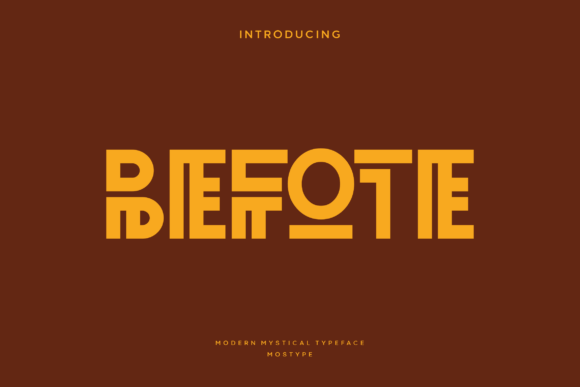 Befote Font Review: A Mystical Display Typeface for Modern Brands