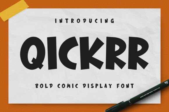 Bring Fun to Your Shop with Qickrr Display Fonts
