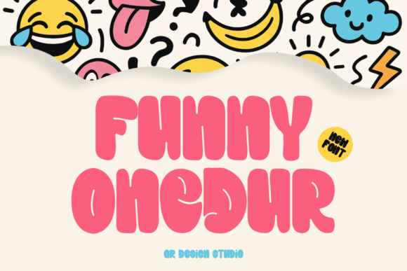 Funny Onedur: A Playful Display Font for Creative Branding