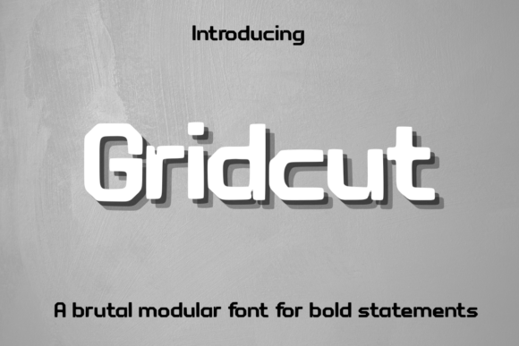 Gridcut: The Ultimate Modular Display Font for Bold Designs