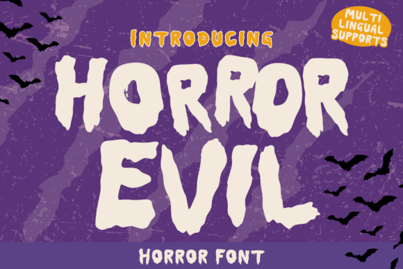 Horror Evil Font: The Ultimate Halloween Typeface for Crafters