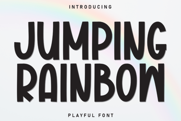 Jumping Rainbow: A Vibrant Display Font for Editorial Design