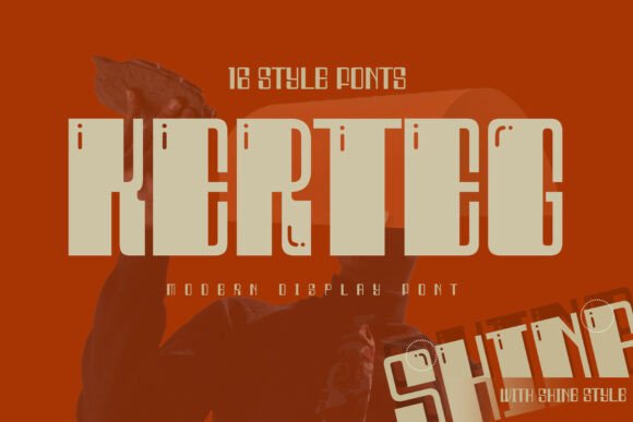 Kerteg: A Bold Display Font for Modern Web Layouts