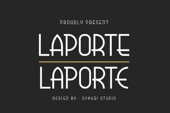 Laporte: The Modern Display Font for Bold Branding