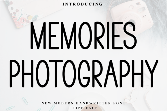Memories Photography: A Warm Display Font for Creative Projects