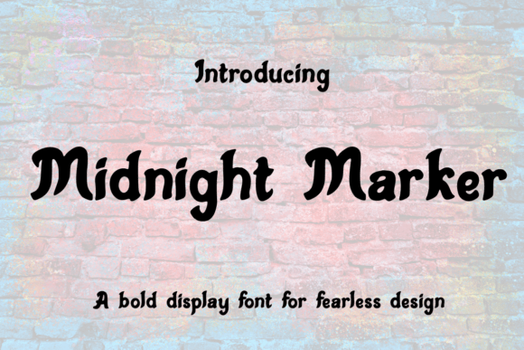 Midnight Marker: The Bold Typeface for Urban Branding