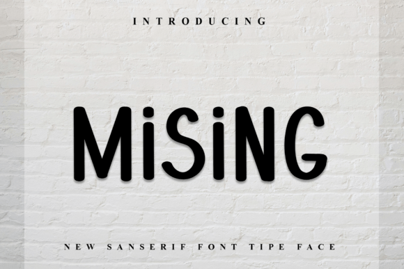 Mising Typeface: A Festive Display Font for Holiday Design