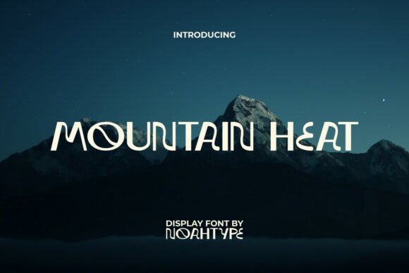 Mountain Heat: A Futuristic Display Font for Bold Branding