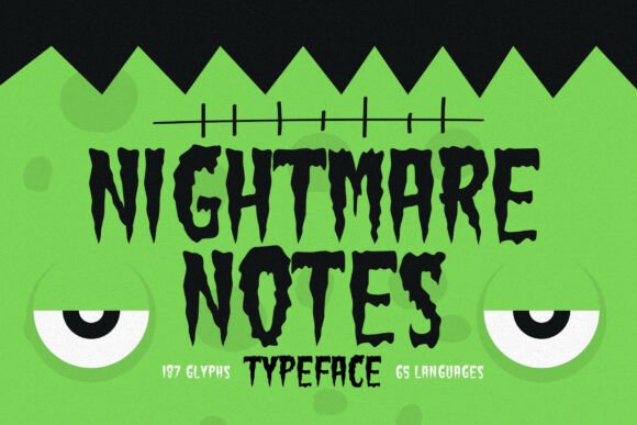 Nightmare Notes Typeface for Bold Brand Identity