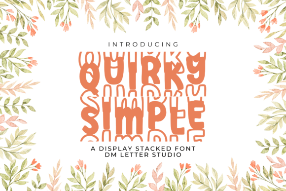 Quirky Simple Stacked: A Playful Display Font for Makers