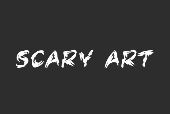 Scary Art Font: A Bold Display Typeface for Editorial Impact