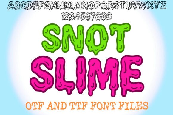 Snot Slime: A Playful Horror Display Font for Editorial Design
