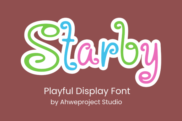 Starby: A Playful Display Font for Makers