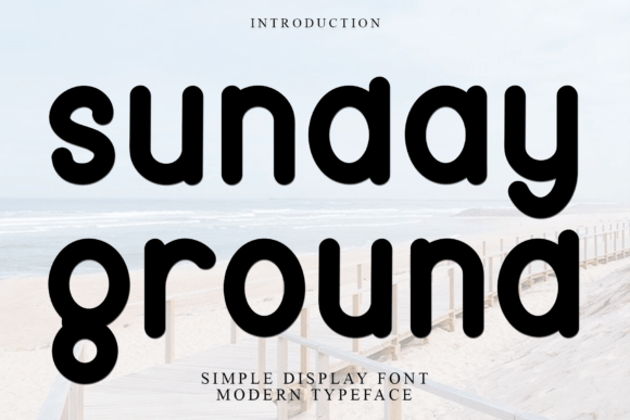 Sunday Ground: A Festive Display Font for Holiday Web Design