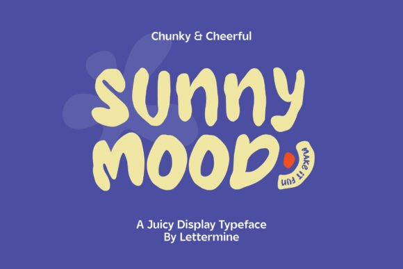 Sunny Mood: A Cheerful Display Font for Web Headers